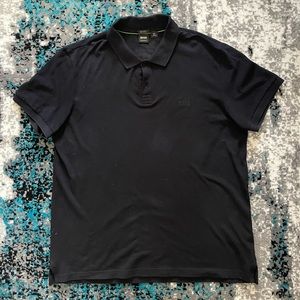 HUGO BOSS | MENS BLACK POLO